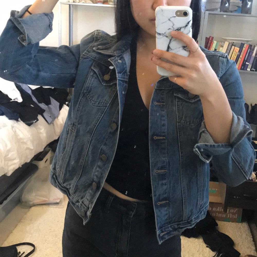 LOFT denim jacket fits like Small